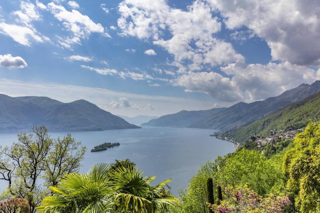 Minusio Casa Al Sole - Bellissimo Appartamento Con Terrazza E Vista Lago מראה חיצוני תמונה